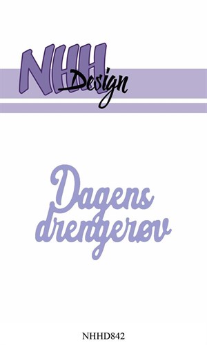 Dagens drengerøv, dansk tekst, dies, nnh-design.*